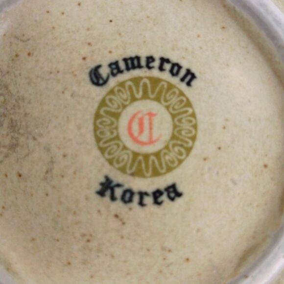 Vintage Coffee Mug Beige Robin Red Breast Pattern Cameron Korea - Picture 4 of 8